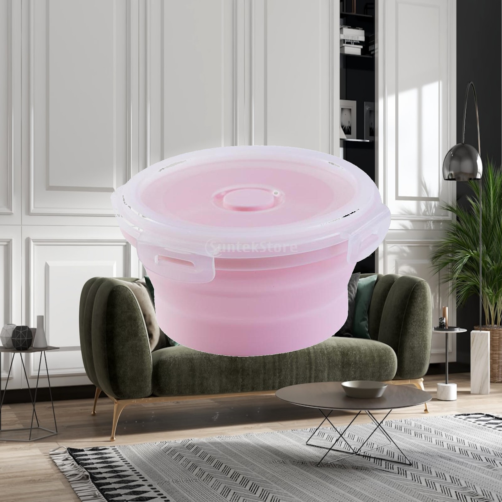 Baby Food Vegetables - Collapsible Silicone Bowl with Lid for