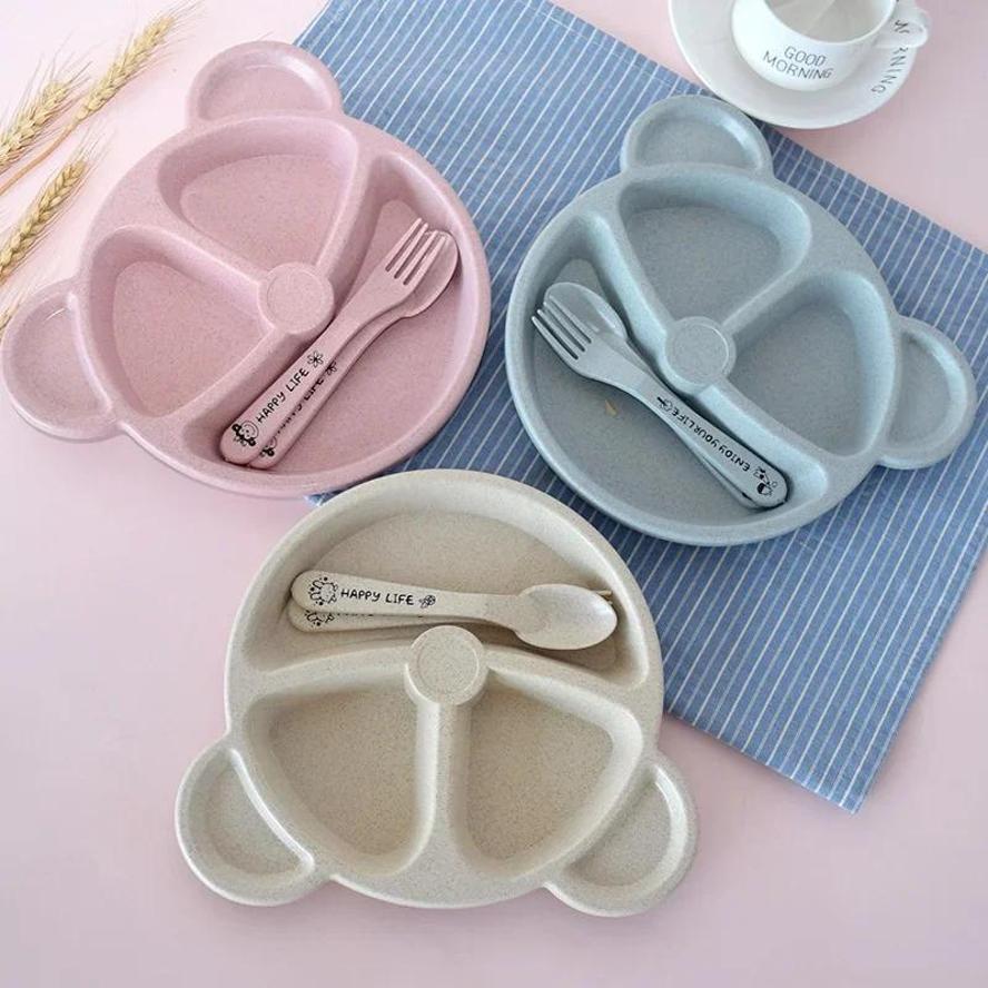 1 Set Baby Bowl Spoon Fork Set - Baby Food Menu 评论和价格