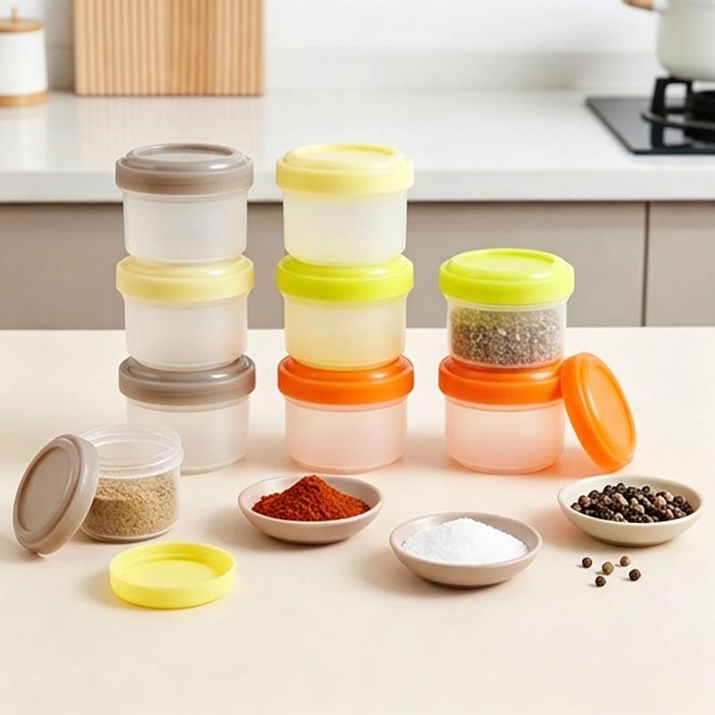 4Pcs Stackable PP Mini Food Ja - Baby Food Jars With Lids 评论和价格
