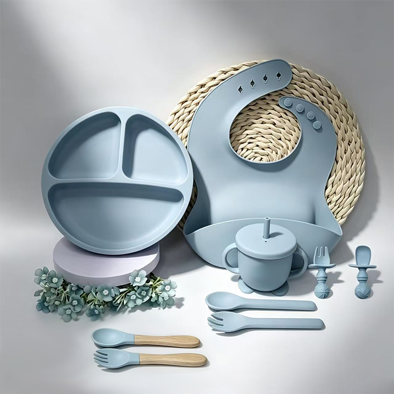 9pcs Silicone Baby Feeding Set - Baby Food Menu 评论和价格
